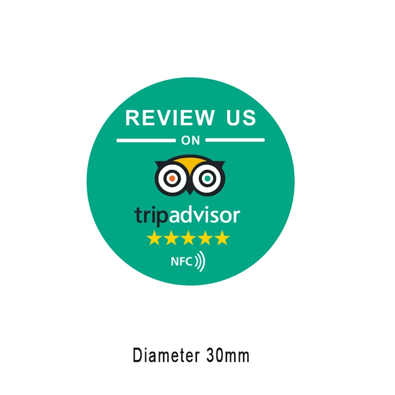 On-Metal Google Review Epoxy Sticker Increase Your Reviews NFC Tag Sticker Epoxy Lables