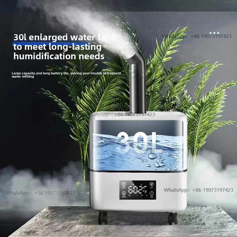 30L Commercial Humidifier Industrial Grade High Capacity Industrial Air Humidifier for Large Spaces for Warehouse/Factory