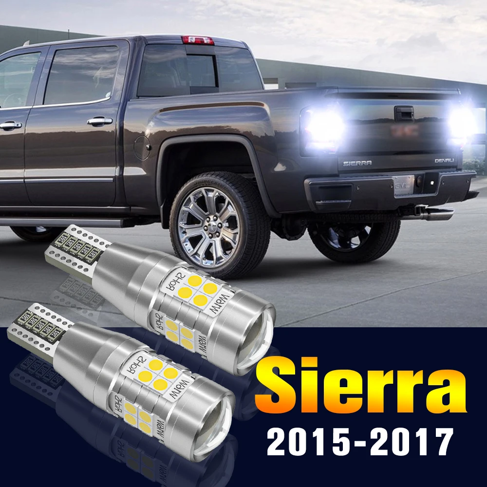 

2pcs LED Reverse Light Bulb Backup Lamp For GMC Sierra 2015 2016 2017 Accessories