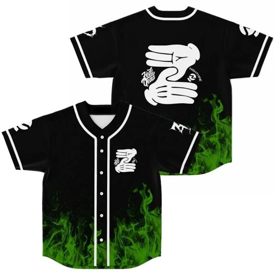 Zeds Dead Merch Jersey Baseball Shirt V-Neck Short Sleeve Tee Shirt Women Men Streetwear Hip Hop Baseball Uniform Y2K Clothes