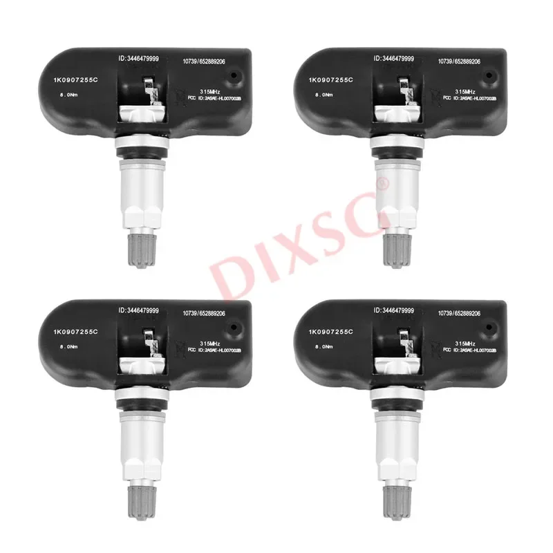 

4 шт. датчиков TPMS 1K0907255C для контроля давления в шинах, 315 МГц, для Audi A3 A4 2009-2013, A5 2008-2013, TT 2008-2013, RS4, RS5