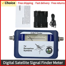 DVB-T Digital Satellite Signal Finder Meter Pointer Aerial Terrestrial TV Antenna Finder with Compass TV Reception Systems