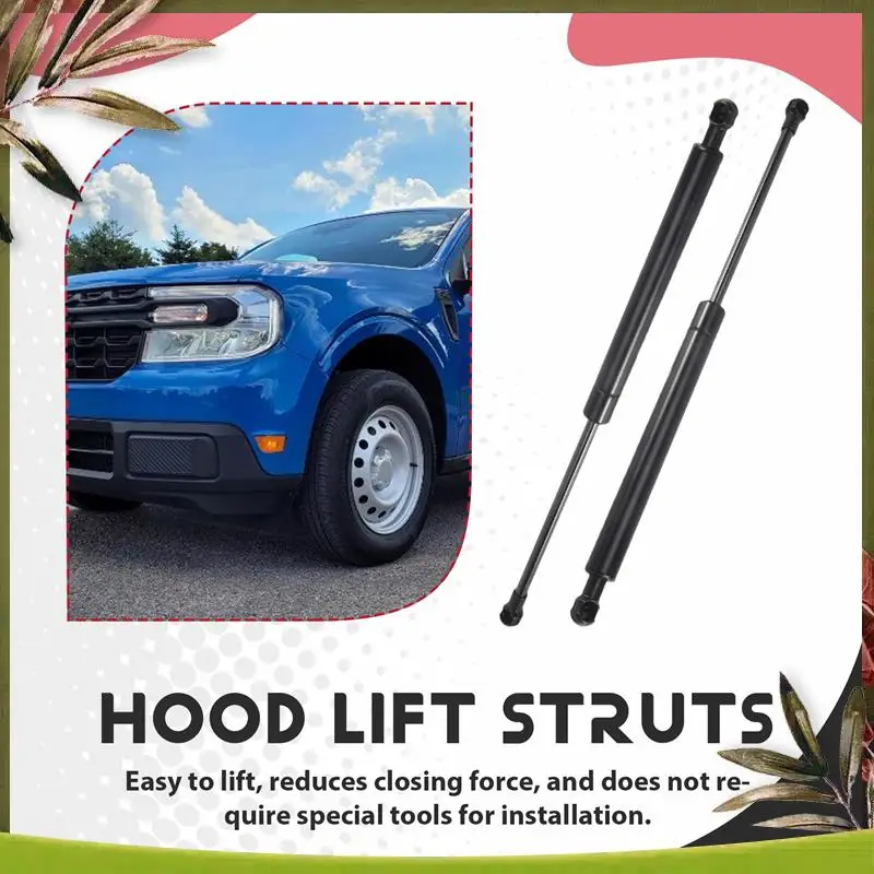

NEW 2PCS Front Engine Hood Lift Support Shock Strut For Ford Maverick (P758) 2022-2024