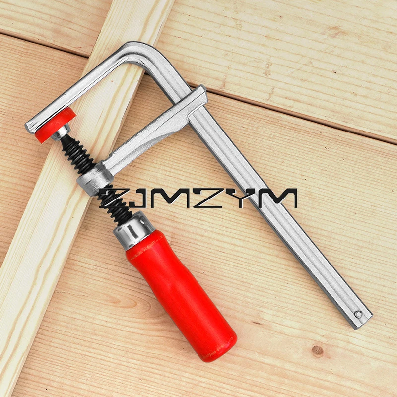 1 szt. 120 mm 160 mm 200 mm 300 mm Zaciski szyn prowadzących z drewnianą rączką i ramieniem śrubowym do stołu MFT do obróbki drewna i szyny tnącej
