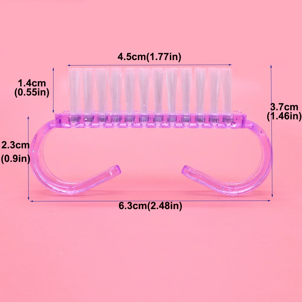ネイルクリーニングブラシ,プラスチック,マニキュア,ペディキュア,ソフトリムーバー,ツール,50個