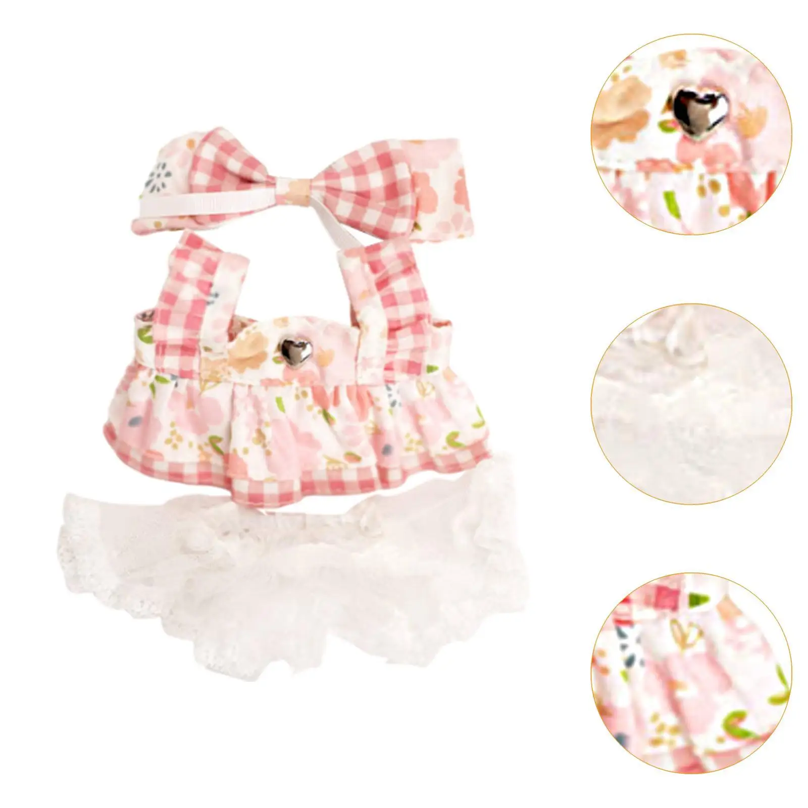 20cm 봉제 인형 드레스 인형 옷 DIY 인형 장난감 여자아이 선물 사진 소품 부드럽고 세련된 드레스업 인형 의상