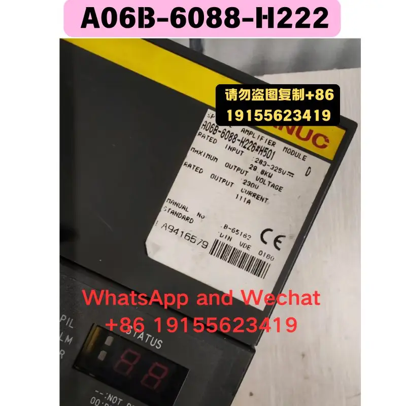 

Б/у оригинальные разобранные детали A06B-6088-H222. Функциональный тест драйвера пройден. Быстрая доставка.
