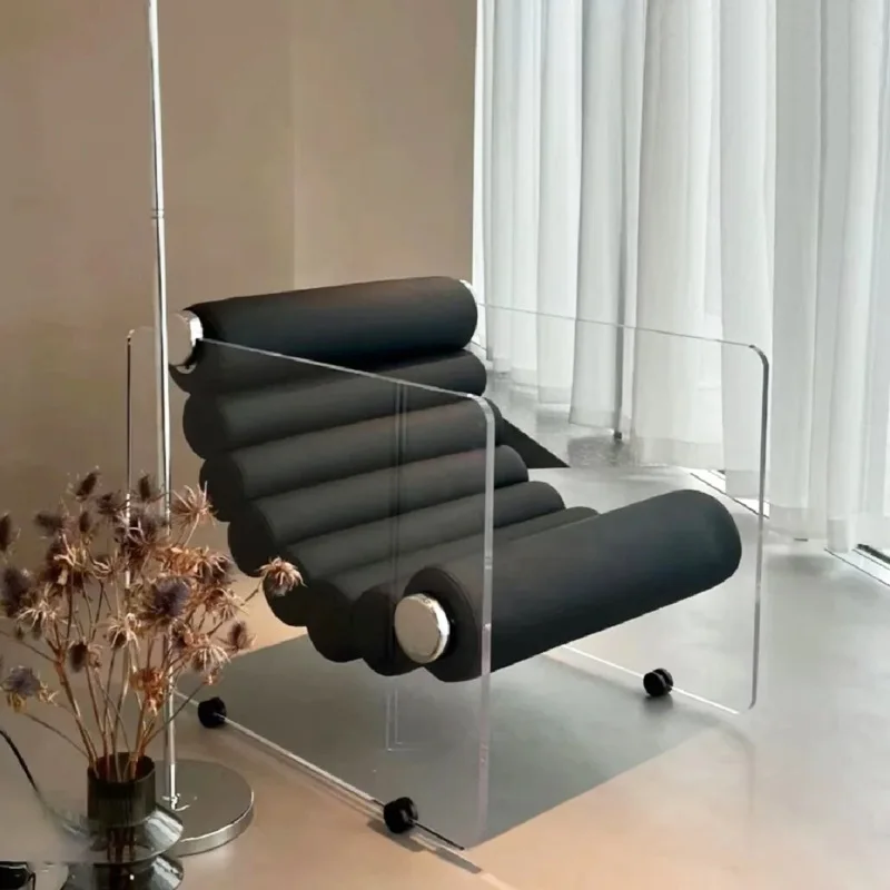 

Modern Internet celebrity acrylic light luxury designer sofa chair creative lazy chair recliner