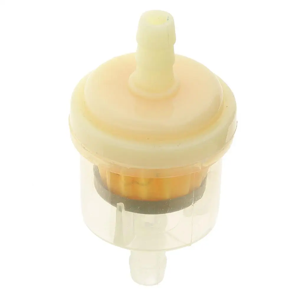 Universal Plastic Fuel Filter Mini Gas Filter for Motorcycles Inline Replacement for 6 Mm Petrol Pipe