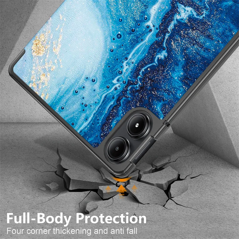 Funda de cuero para Xiaomi Redmi Pad Pro, cubierta dura plegable pintada, 2024, 12,1