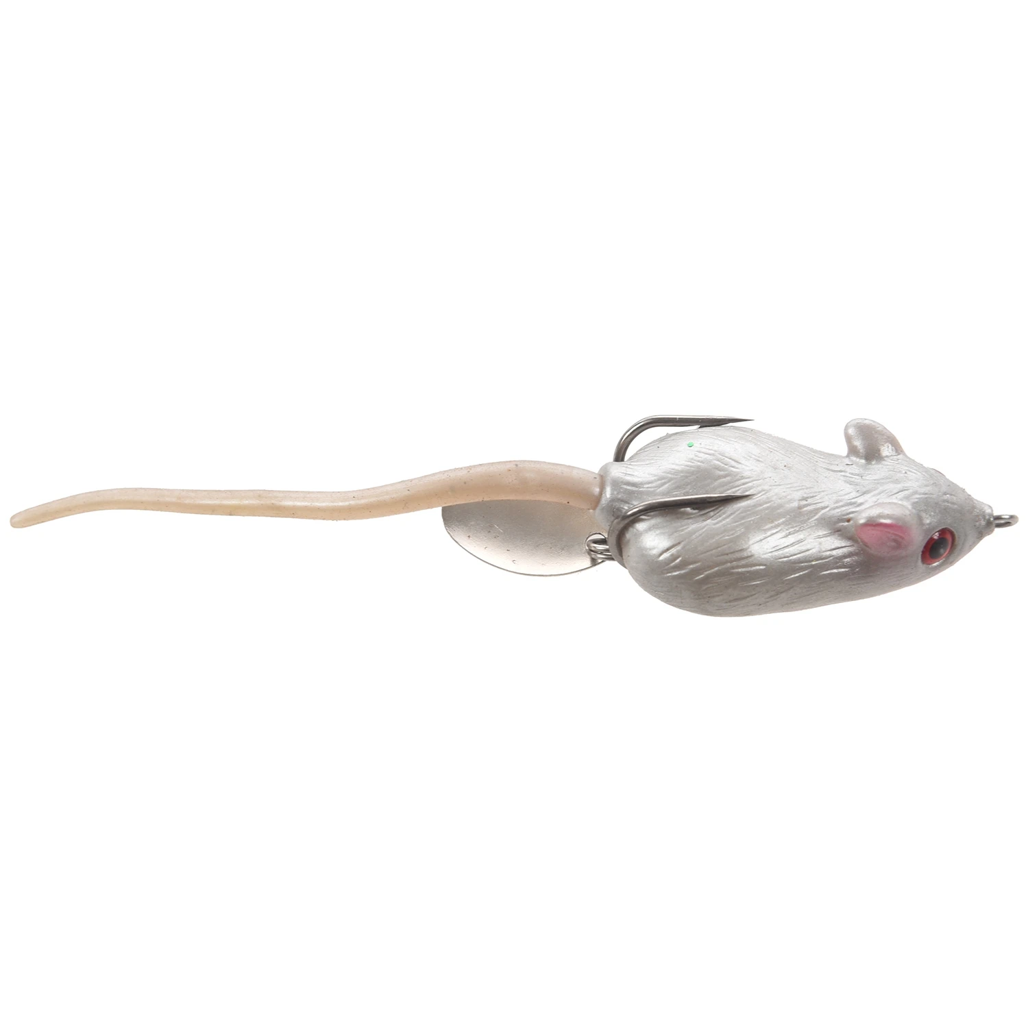 Luya Rat Bait 6Cm / 10.5G Freshwater Double Hook Lei Frog Rodent Bait Silver