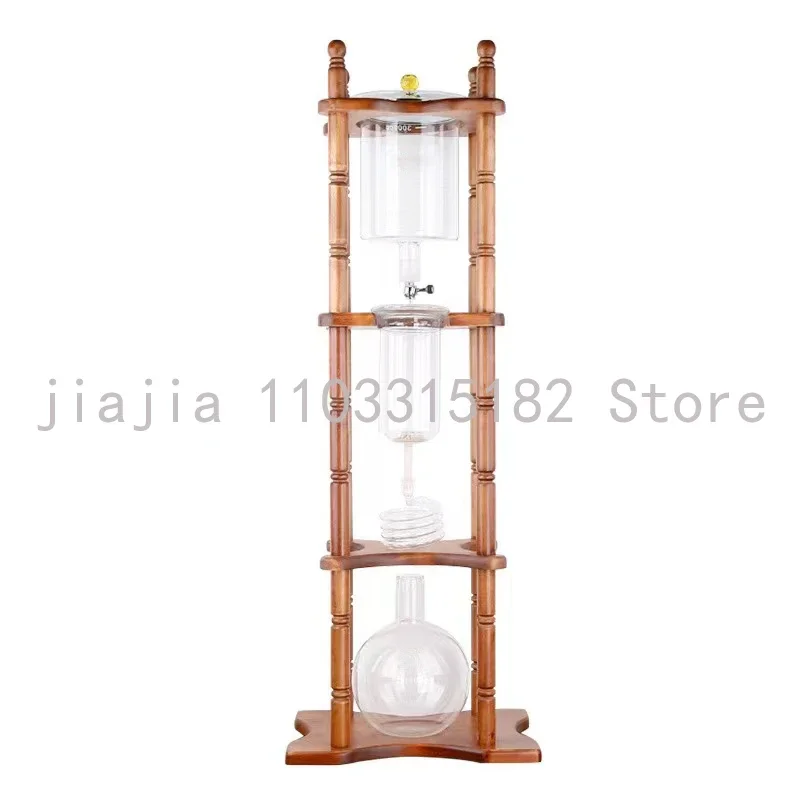 

Maker 25 Servings Drip Ice Brew Manual Coffee Maker Large Commercial Solid Wood Hand Pour Cold Brew Pot Ice Drip Coffee