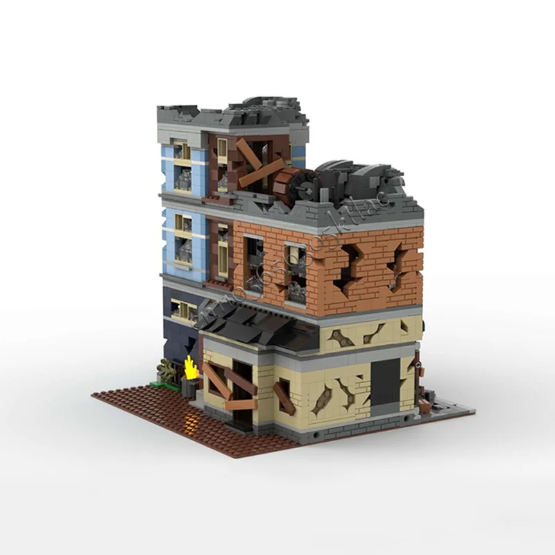 Blocs de construction de paysage Architectural de bureau de détective, 2915 pièces, décor de vue sur la rue urbaine, Micro briques, jouet pour enfants, cadeau d'anniversaire