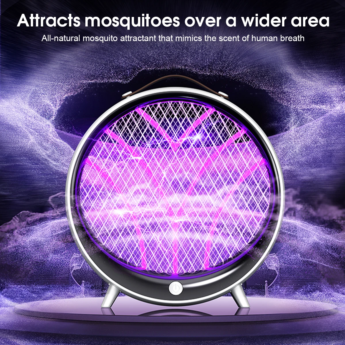 Rechargeable Mosquito Killer Lamp, Outdoor Purple Light Mosquito Trap, Indoor and Outdoor Mosquito Killer Device image 4