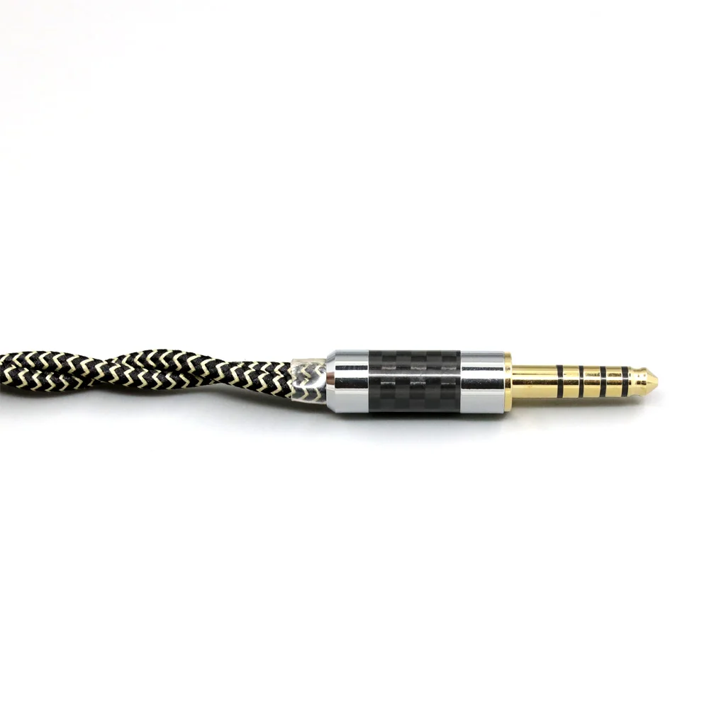 2 Core 2.8mm Litz OFC Earphone Shield Braided Sleeve Cable For Focal Utopia Fidelity Circumaural Headphone LN008059 view 4