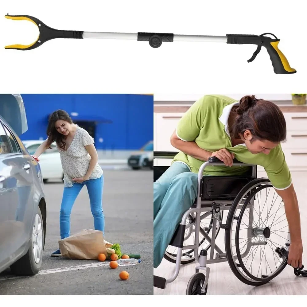 

Телескопические плоскогубцы для сбора мусора 2025 года, телескопические плоскогубцы, плоскогубцы для сбора мусора, используются для сбора мусора (желтые, 80 см)