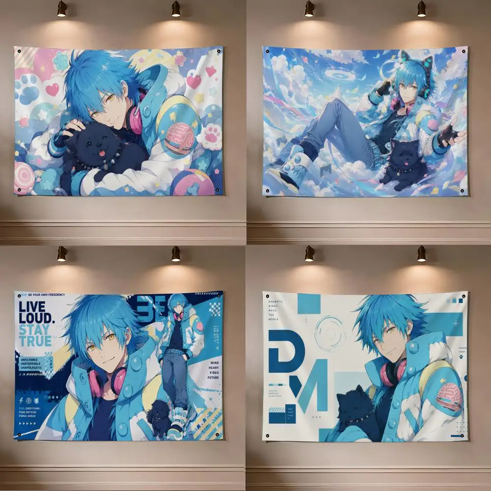 Game DRAMAtical Murder Flags flag For Room Dorm Camping Picnic Art Style Garage Bar wall Decoration Banner