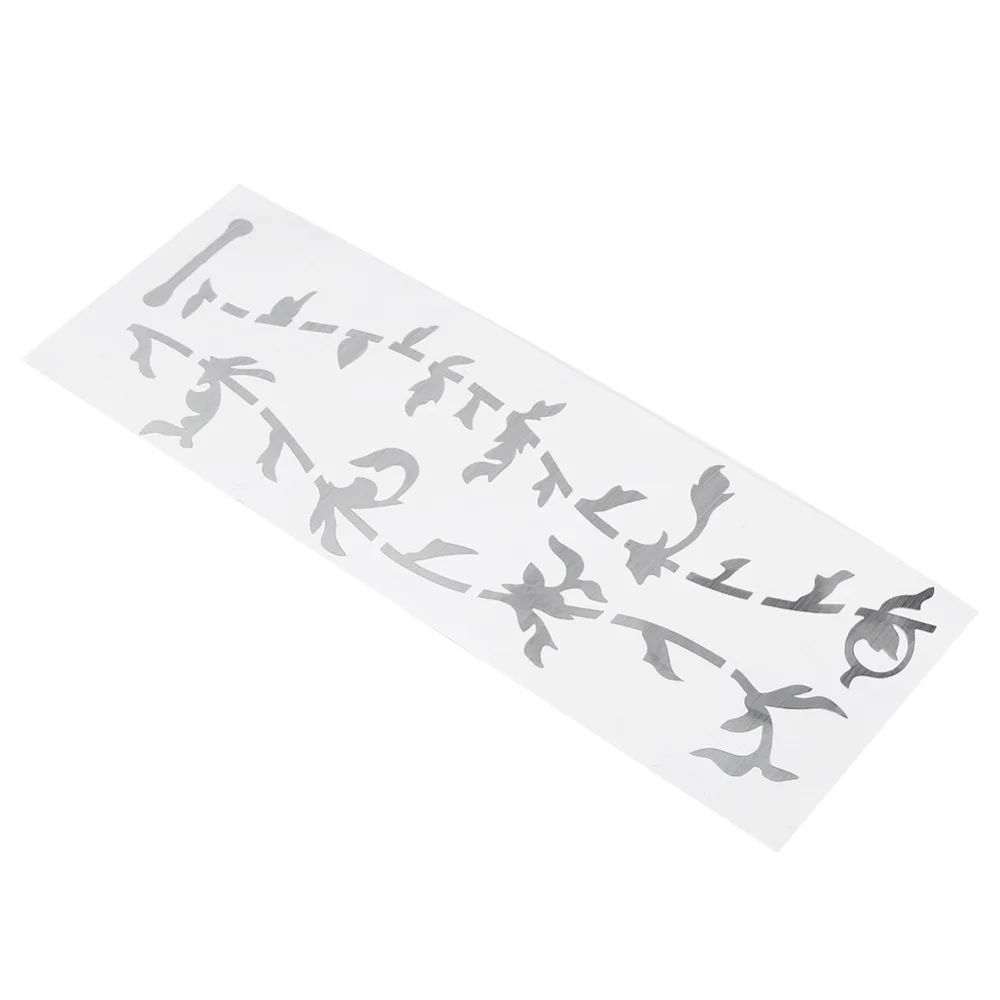 2PCS Silver Guitar Fretboard Markers Tree of Life Pattern DIY Application Inlay Stickers Self Adhesive Fretboard Decals