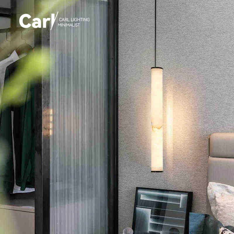 Modern Simple Spanish Marble Chandelier Restaurant Bar Lamp Simple Light Luxury Bedside High-end Villa Small Chandelier