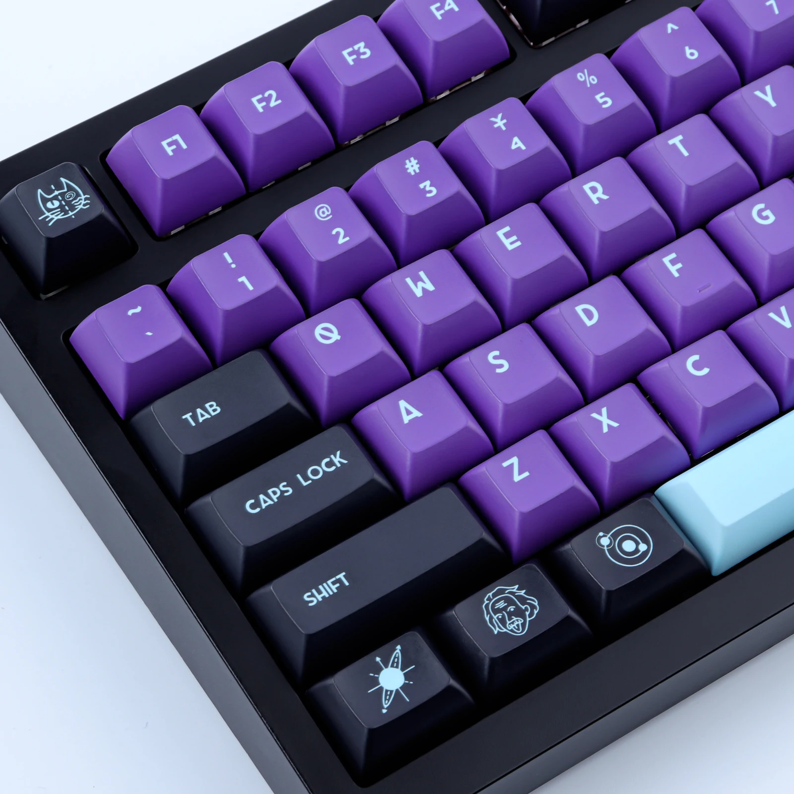 

Original quantum mechanical keycap 159-key KCA height PBT full five-sided sublimation mechanical keyboard