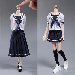 CDtoys CD031 1/6 Female Soldier Sailor Suit Student School Uniform J-K Skirt Long/Shirt Two Style For 12inch Action Figure Body
