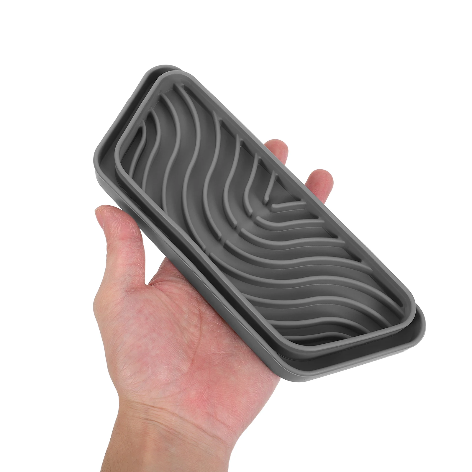 

2pcs Silicone Drip Tray For Refrigerator 8X3" Rectangle Water Dispenser Catcher Mat Fridge Ice Maker Leak Proof Non-Slip Cooling