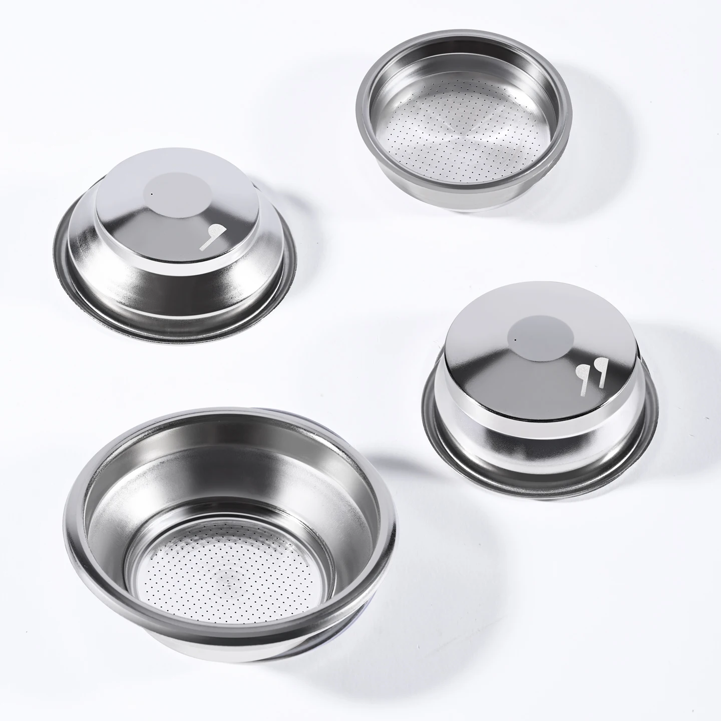 51MM/54MM/58MM Pressurized 1hole Coffee Filter Basket Single/Double Cup Fit Stainless Steel For Portafilter Espresso Coffee Tool