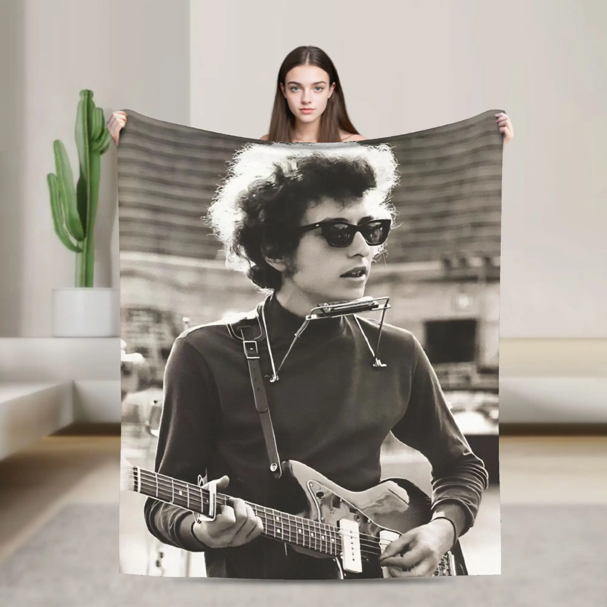 Bob Dylan Singer Blanket Multi-size Soft and Lightweight  Throw Blankets for Couch Sofa and Bed