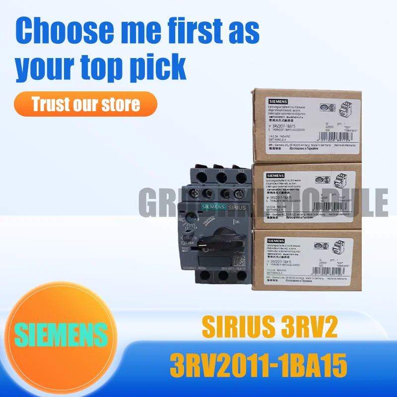 

New Original SIEMENS 3RV2011-1BA15 Motor Protection Circuit Breaker