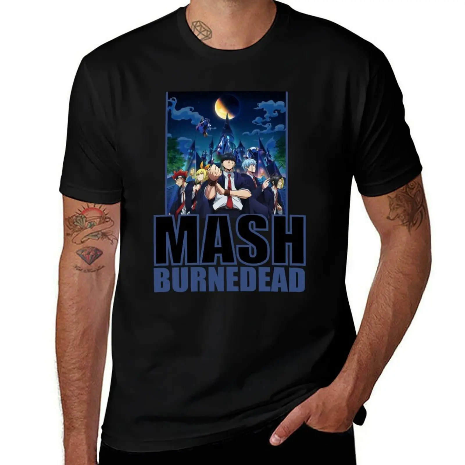 Mashle - Mash Burnedead T-Shirt Retro Style Print Casual Top