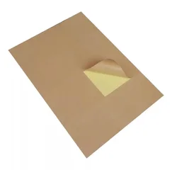 80 Sheets A4 Brown Kraft Paper Stickers 2/4/6/8/10 Division Self Adhesive A4 Printing Labels For Inkjet Laser Printer