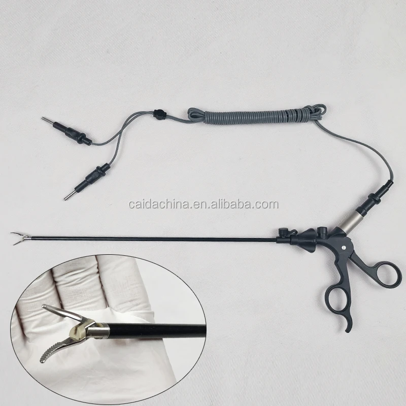 Reusable Laparoscopic Bipolar Electrode Clamp 5mm Bipolar Maryland Dissector