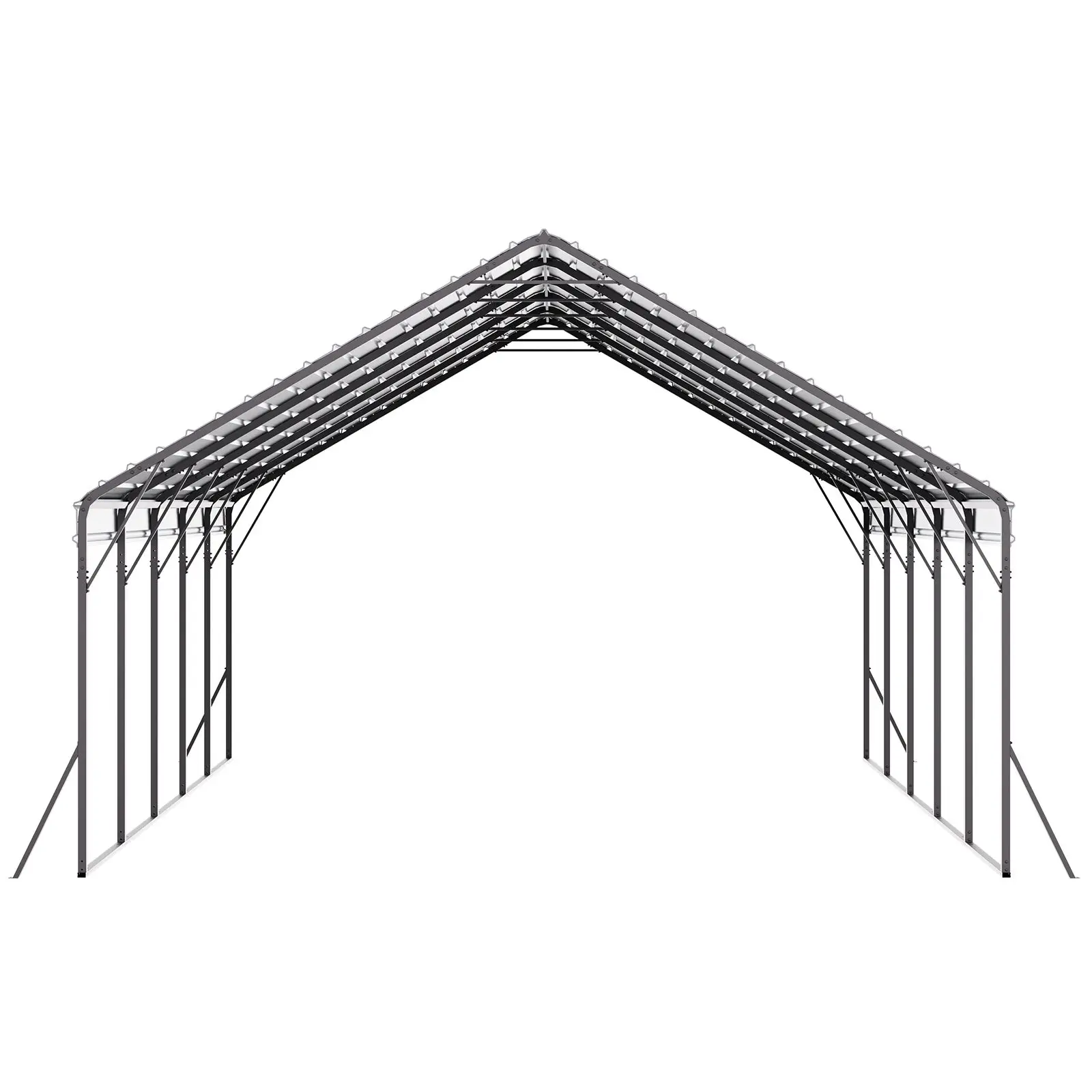 Heavy Duty Metal Carport, 20 X 24 Ft Outdoor Carport with Sturdy Frame & Roof, Car Garage Shade with Removable Sidewalls
