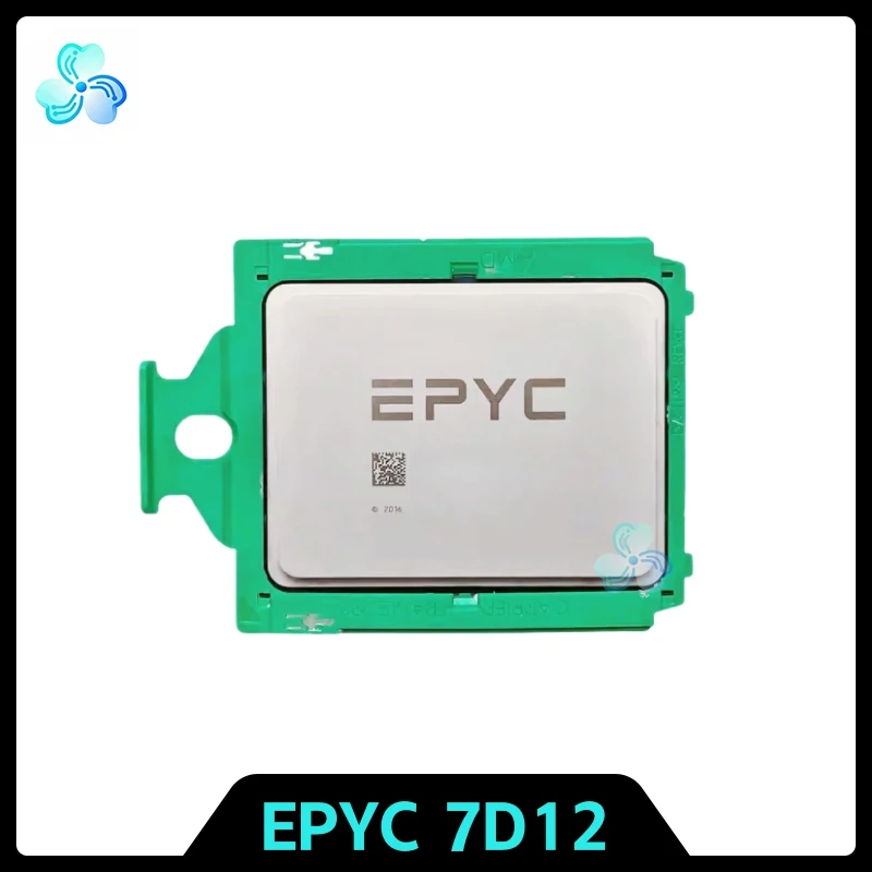 EPYC 7D12 CPU 1.1GHz 32-Cores 64-Thread 32MB 85W LGA-4094 Official Unlocked Server CPU Processor Socket SP3 Rome EPYC7D12