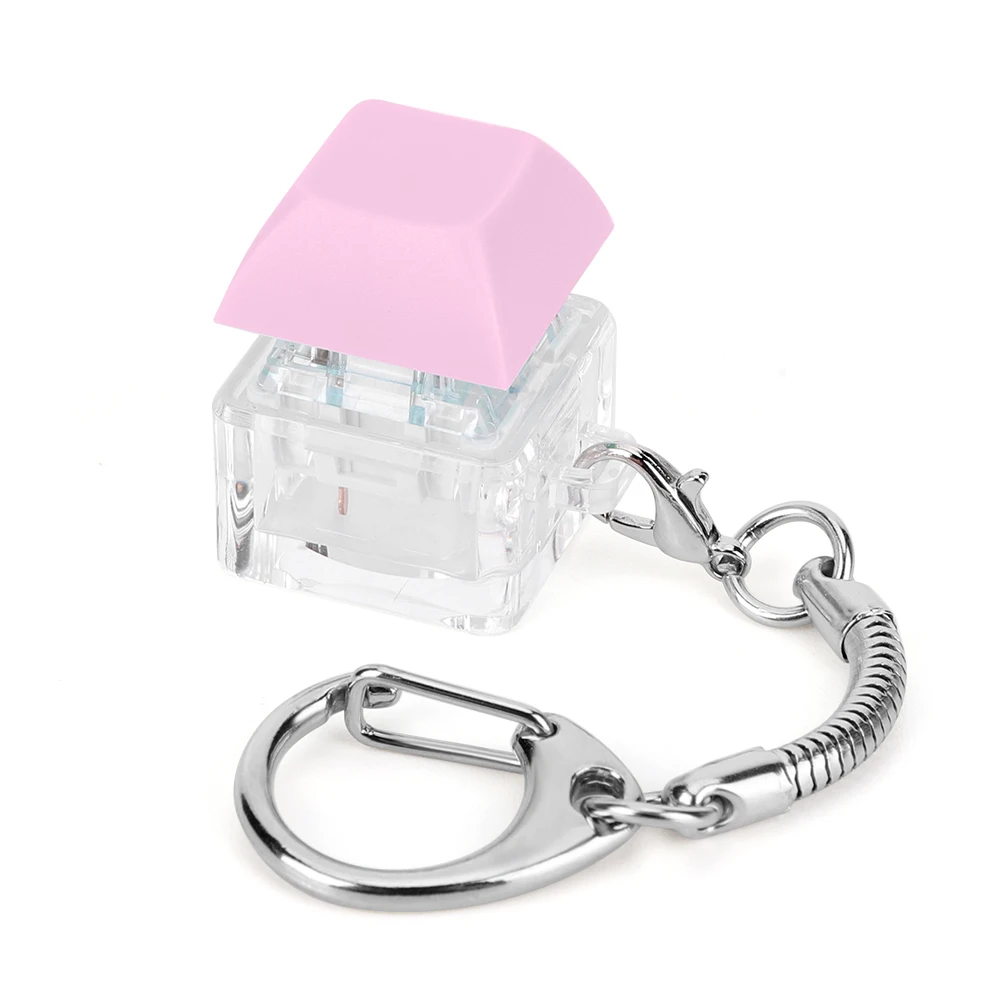 Porte-clés Fidget pour clavier, 1 touche, jouets de décompression, clavier mécanique pour adulte, pour soulager le Stress, passer la heure