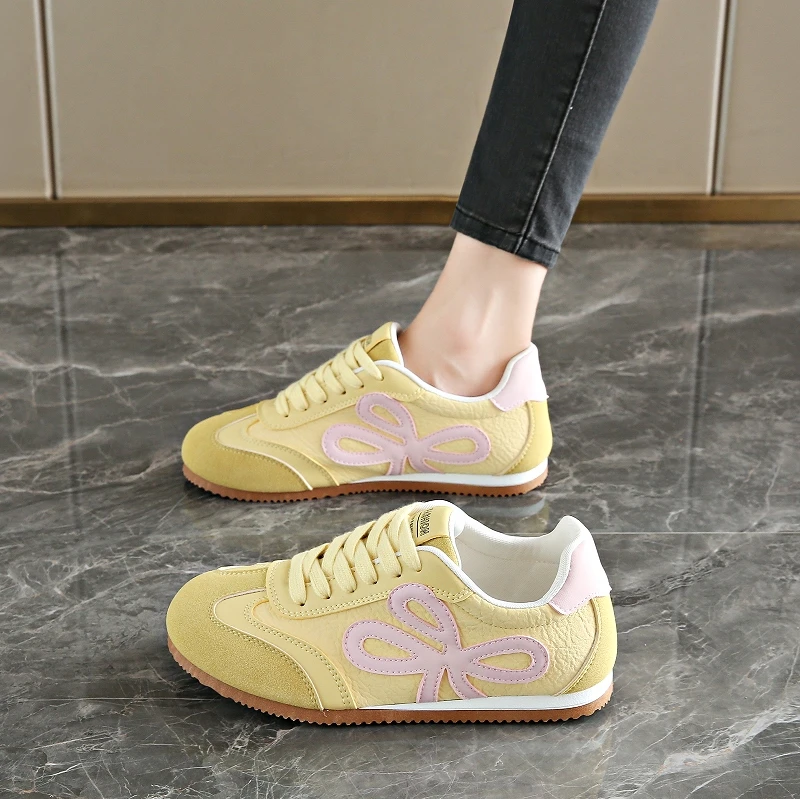 

Women's 2CM Lace Up Sneakers for Daily Wear Breathable Comfortable Casual Walking Shoes Non Slip Flat Sole