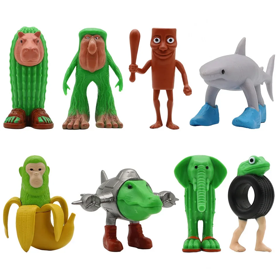 Figura italiana Brainrot Tung Sahur juguete Tralalero Tralala figuras Bombardino Crocodilo Shimpanzini Bananini modelo decoración muñeca regalo