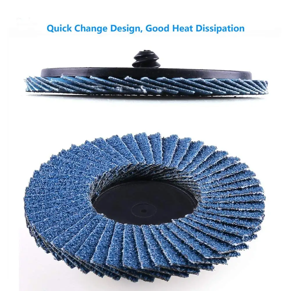 3PCS Flap Discs 2 Zoll 50mm Schleif Scheiben 40/60/80/120Grit Polieren Disc schleifen Rad Klinge für Winkel Grinder Schleif Werkzeug