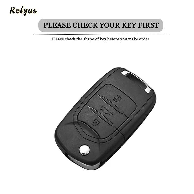 New Soft TPU Car Flip Key Case Cover Holder Fob per Baojun 510 730 560 310 E200 530 Keyless Protector Shell accessori Auto