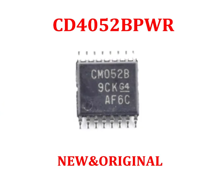 

5-100PCS CD4052BPWR TSSOP-16 2-channel 4:1 analog switch SMD logic chip Free Shipping