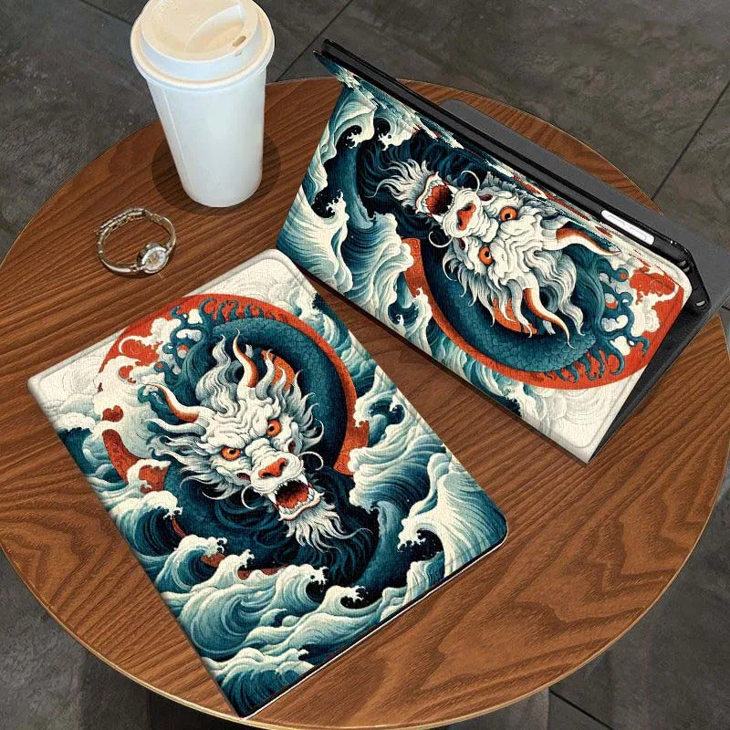 

Creative Dragon Pattern For iPad Pro Air Mini 1 2 3 4 5 6 7 7th 8th 9th 10th 11th 10.2 9.7 10.5 10.9 11 12.9 Tablet Case