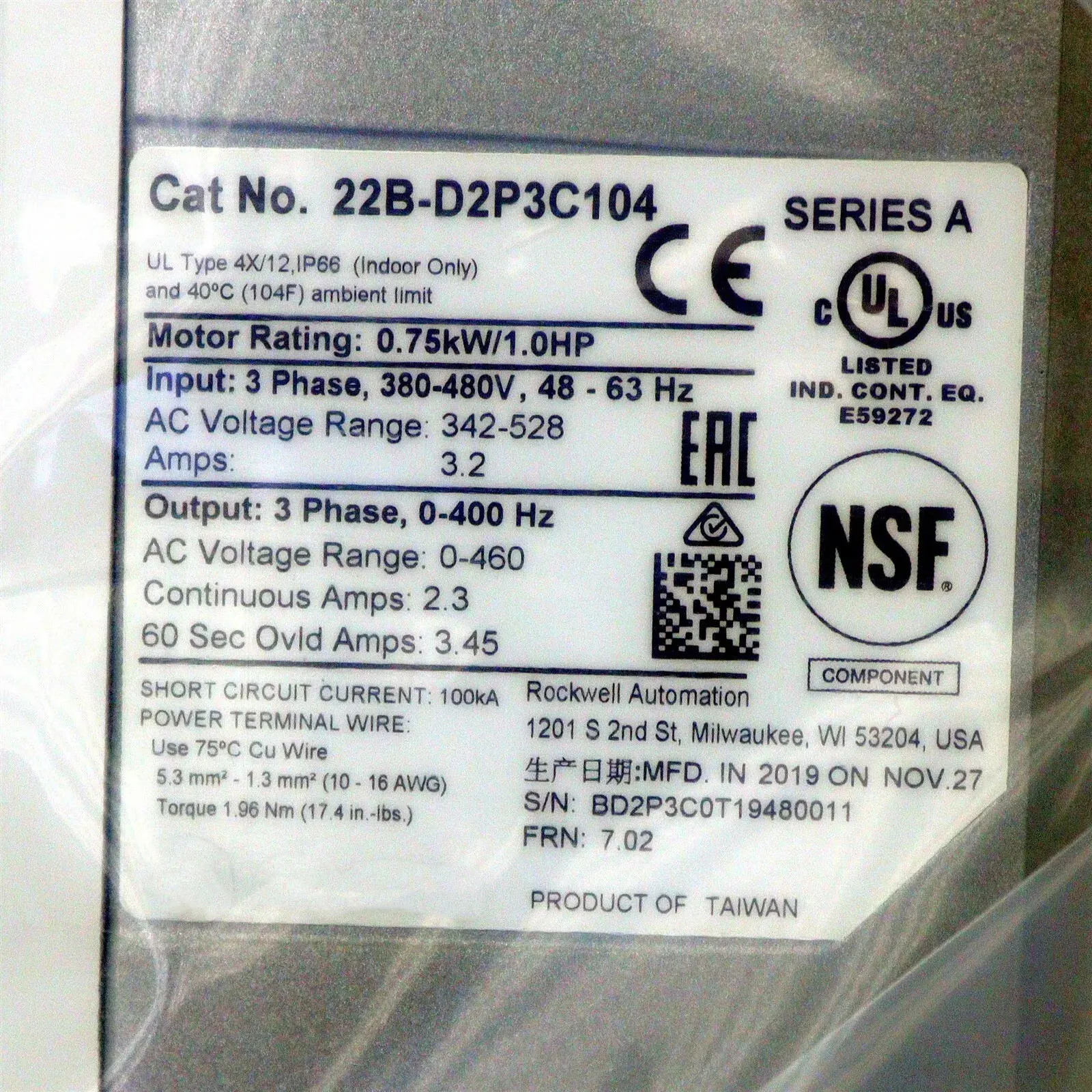 22B-D2P3C104, 22B-D2P3F104, 22B-D2P3H204, 22B-D2P3N104, 1 년 보증, 신제품