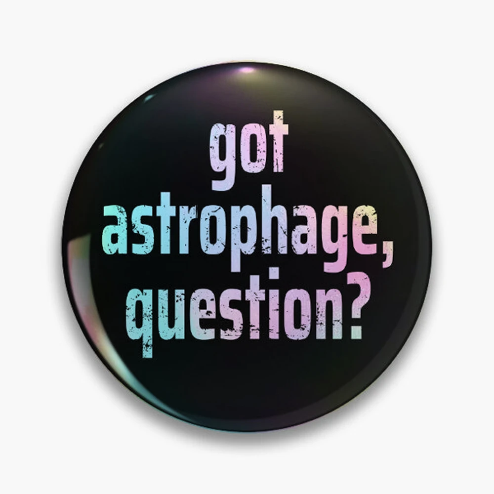 Project Hail Mary Got Astrophage Question Pin Holographic Star Heart Pin Brooches Laminated Button Fashion Accessory