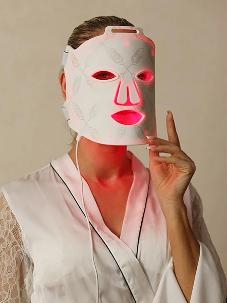 red light therapy mask high quality flexible  infrared red light therapy mask for face acne