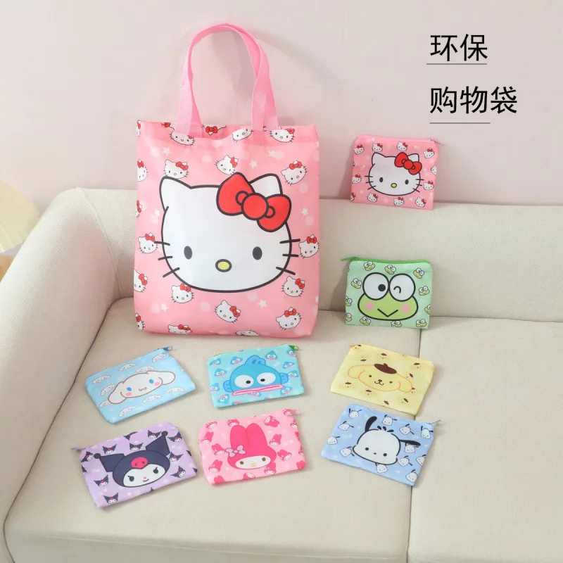 

Hangyodon Hello Kitty Large Capacity Handbag Fashion Shoulder Bag Cartoon Shopping Bags Casual Commuter Satchel Gift for Girls