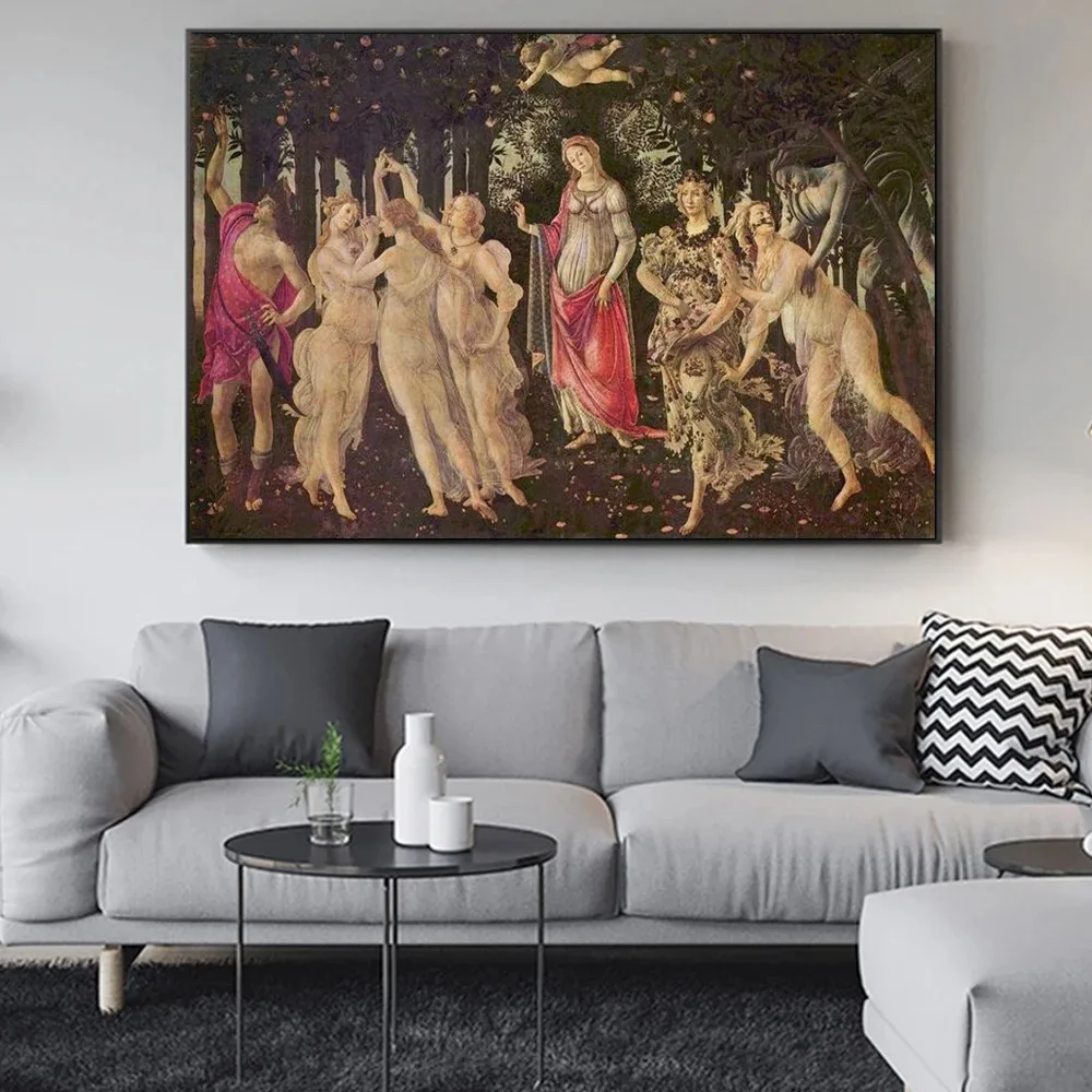 لوحات عصر النهضة الاستنساخ ملصق لمعرض غرفة المعيشة ديكور المنزل الصورة الشهيرة يطبع حائط لوح رسم الفن هدية