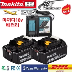 100% Genuine Makita 6Ah/5Ah/3Ah for Makita 18V Battery BL1840 BL1830B BL1850B BL1850 BL1860 BL1815 Replacement Lithium Battery