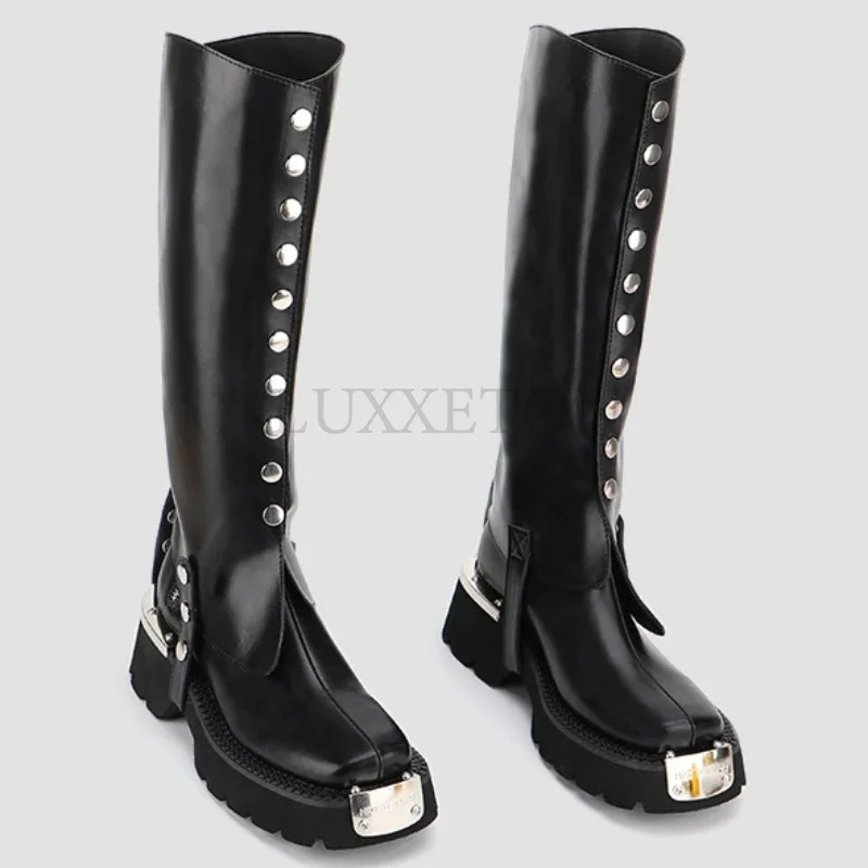 Thick Bottom Platform Women Ankle Boots Woman Shoes Zipper Fashion Female Designer Motorcycle Boot Casual Ladies  Footwear  2023