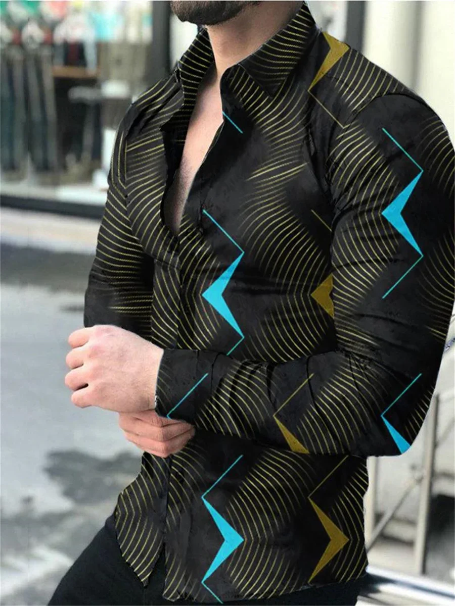 Fashion Men's Casual Tassel Butterfly Lapel Suit Gold Inner Shirt Party Street Outdoor Men's Sports Party Spring Summer 2023 New