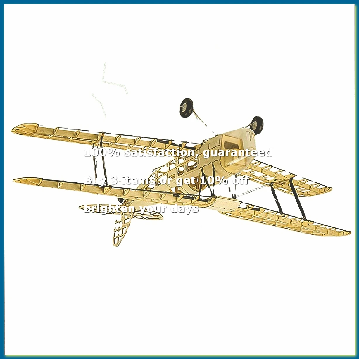 RC Airplanes Model Scale 980mm Mini Wood Building Kit DIY Electric Aircraft Flying Toy